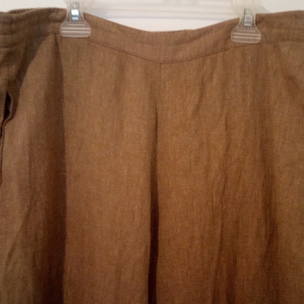 Coldwater Creek Linen Rayon Wide Leg Pants M